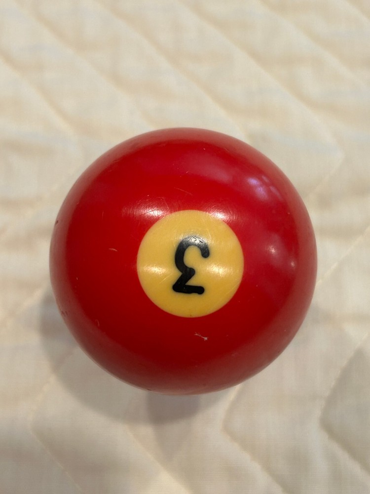 VTG Replacement Billiard Pool Ball 2 1/4" (2.25") Solid Red #3 