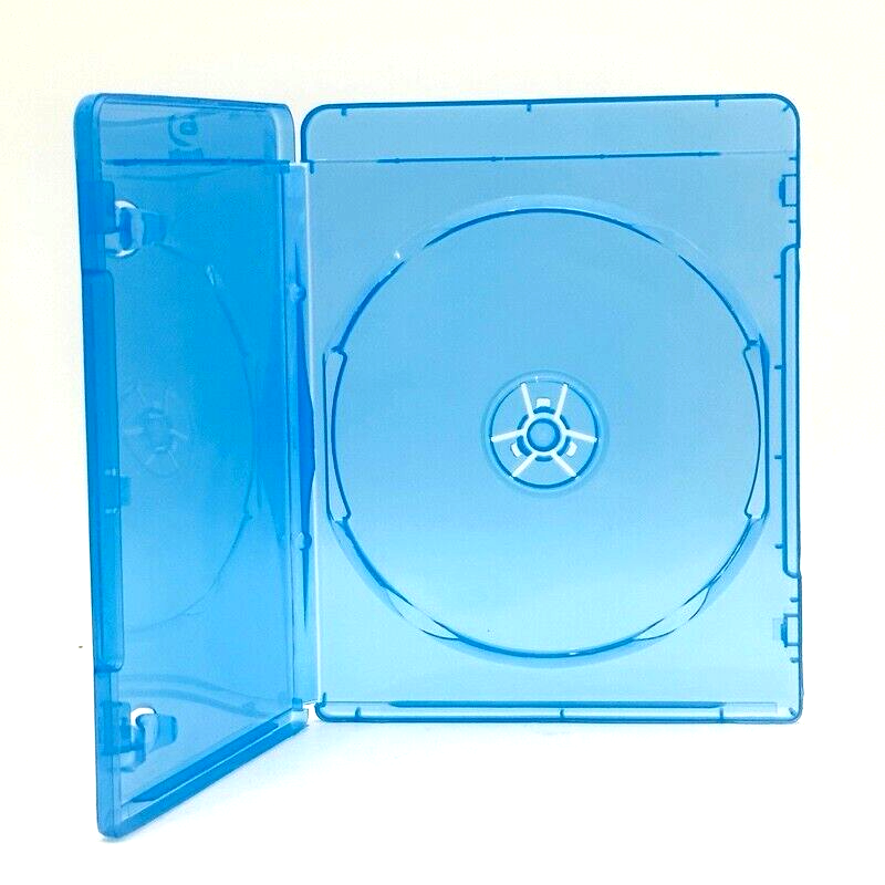 Replacement 11mm 2-Disc Blu-ray Case with Outer Sleeve Raised Licensed Logo Clip