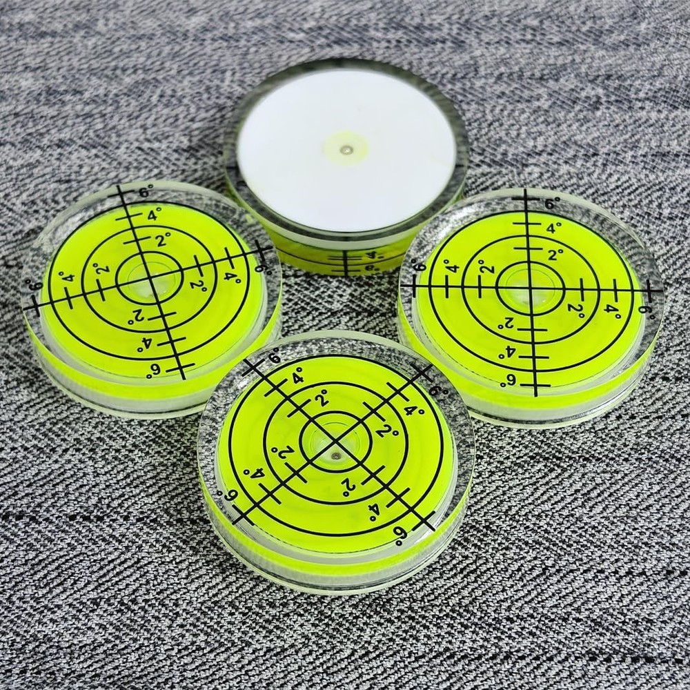 3PCS Circular Bubble Level 32x7mm Round Spirit Level Measuring Layout Tools