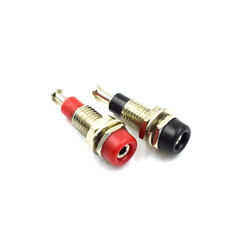 2mm Female Extended Bind Post Alloy Socket Plug Panel Terminal Banana Jack Co...