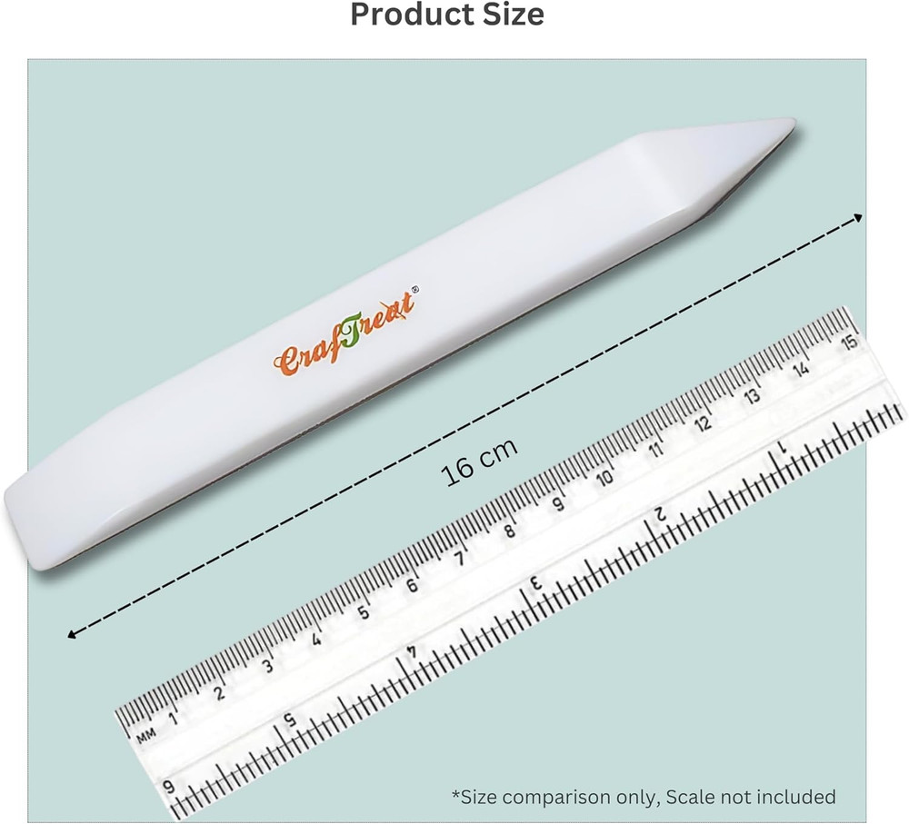 Teflon Bone Folder and Scoring Tool - Large Bone Folder - Paper Scorer for Paper