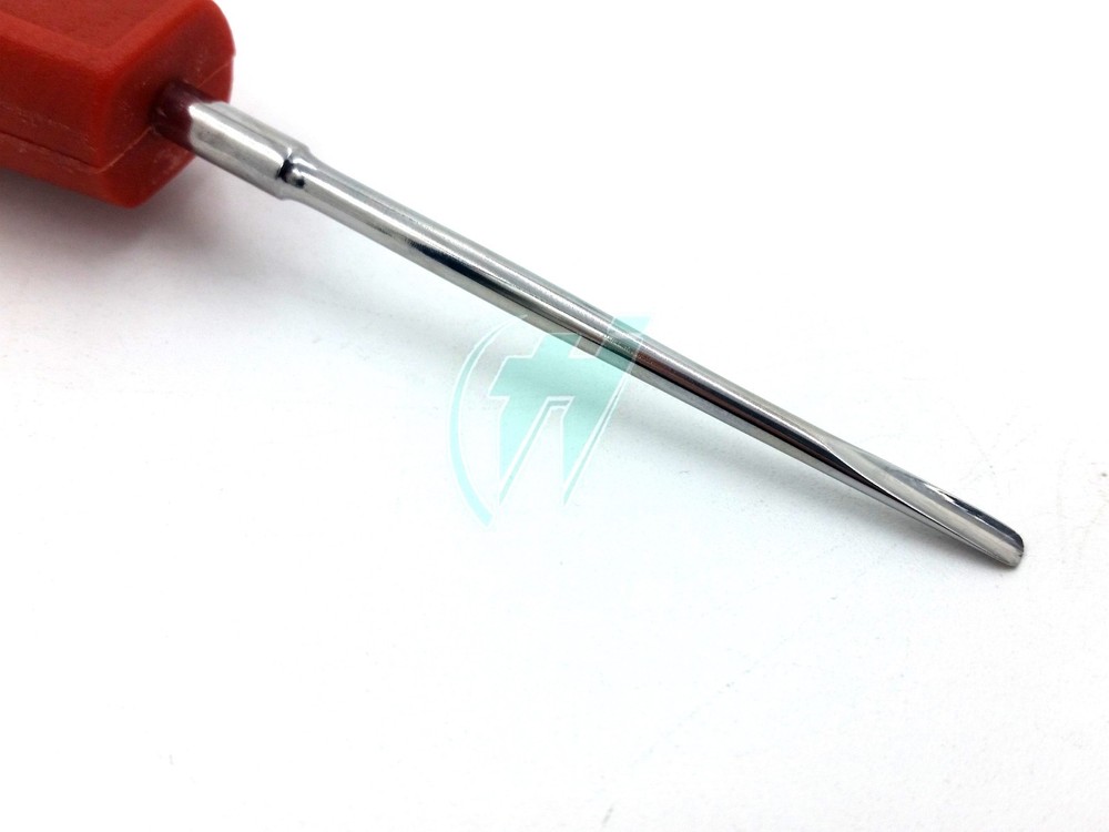 PLASTIC HANDLE DENTAL LUXATING ROOT TIP EXTRACTION ELEVATOR DEL 46 RED