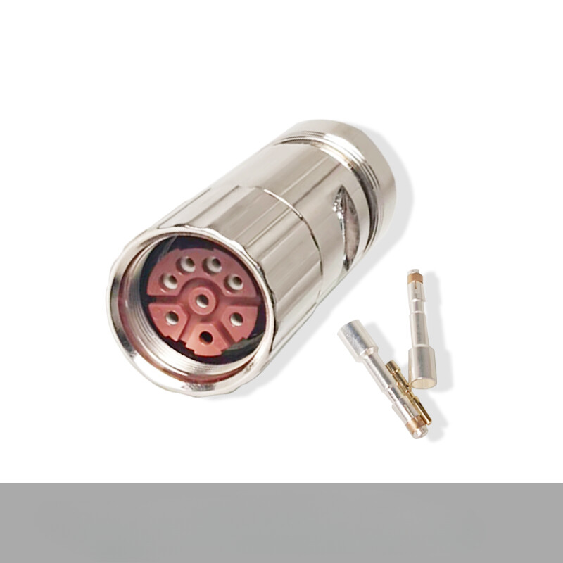 M23 8-core connector servo motor encoder threaded plug 6FX2003-0CG10 for Siemens