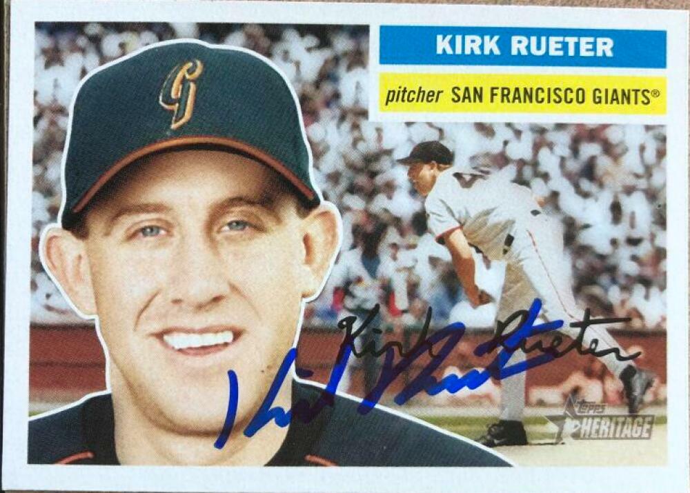 Kirk Rueter Autographed 2005 Topps Heritage #43