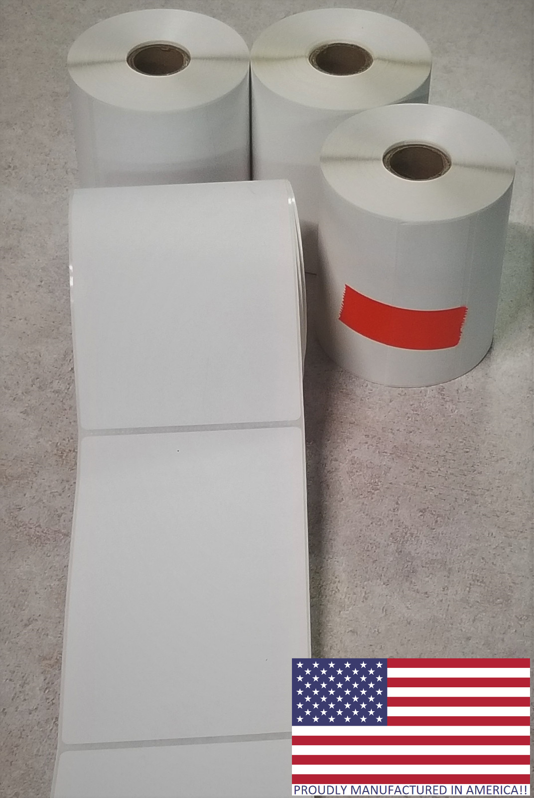 4 Rolls 4x6 Direct Thermal Shipping Labels - 250 per roll - 1000 labels