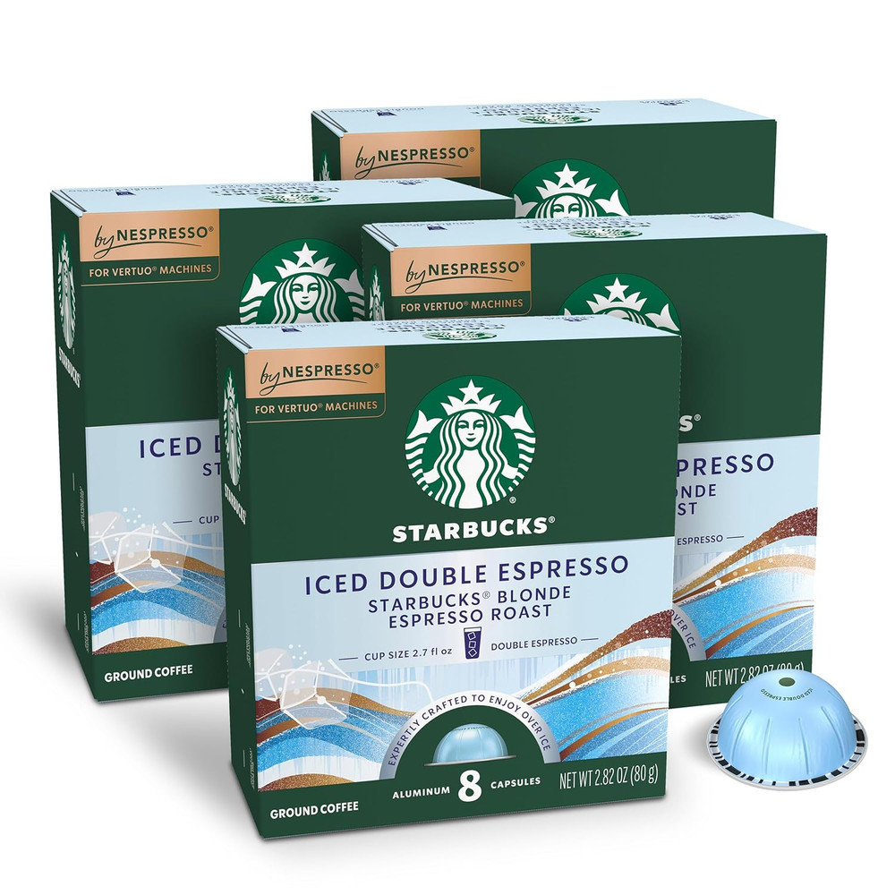 Vertuo, Iced Blond Roast Coffee, 32-Count Coffee Pods, Brews 2.7 Oz.