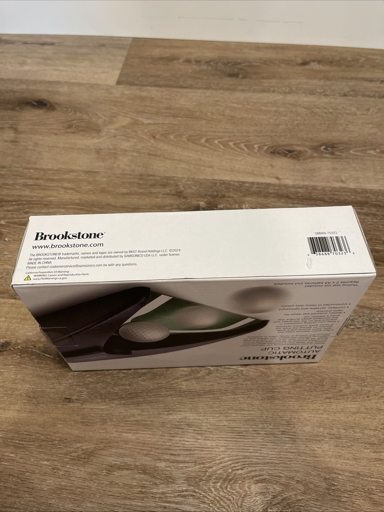 Brookstone Auto-Return Golf Practice Cup - Black-- Brand New