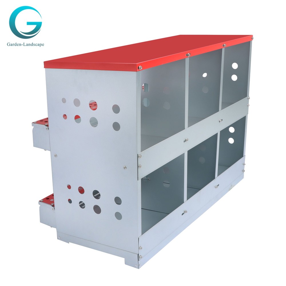 6 Holes Chicken Nesting Box Automatic Egg Collection Rollout Egg Collection