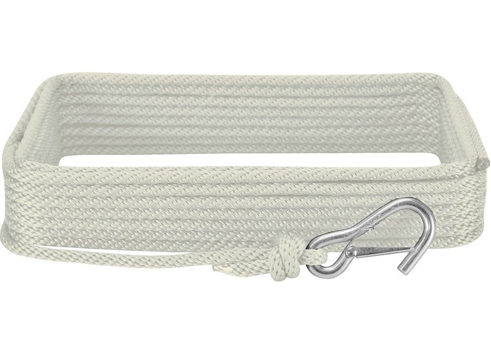 Extreme Max 3006.2024 BoatTector Solid Braid MFP Anchor Line/Hook 3/8"x50' White