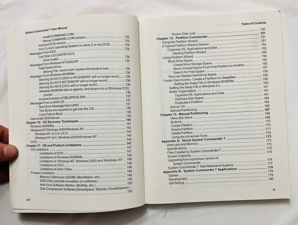 System Commander Version 7 User Manual VCOM Partitioning Guide Windows Linux PB