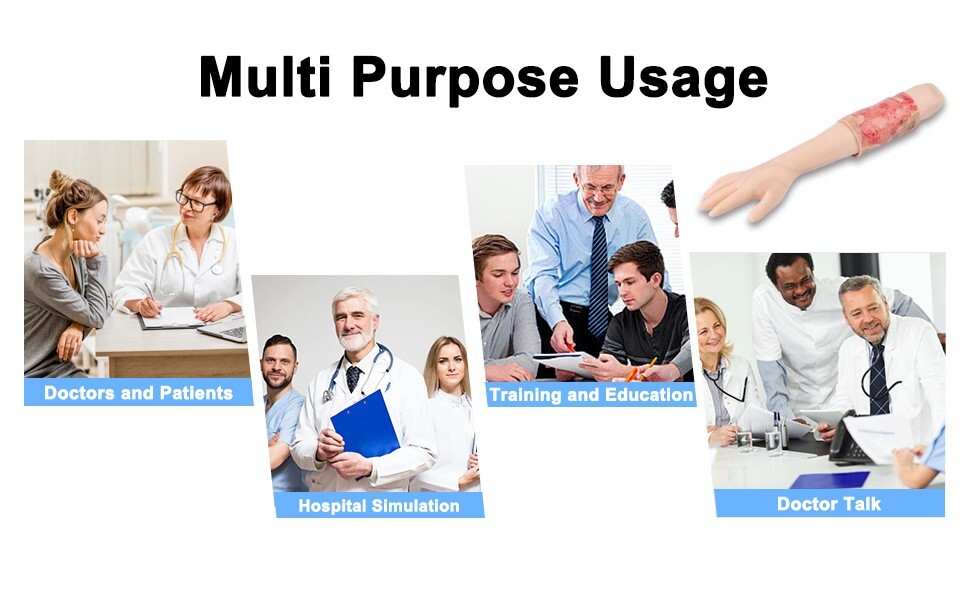 Limbs Burn Model, with Realistic Wound Simulation Module,Medical First Aid Train