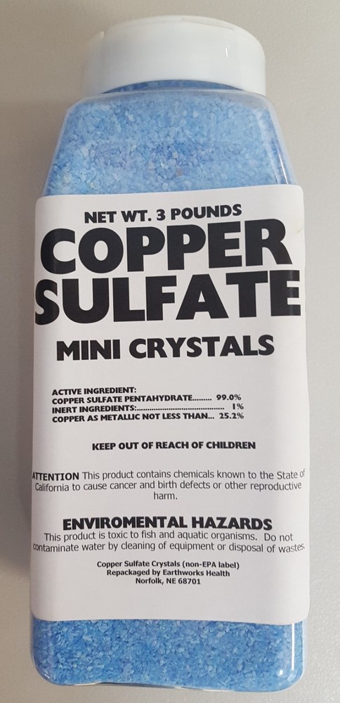 Copper Sulfate Crystals 2.5lb (MINI CRYSTAL)