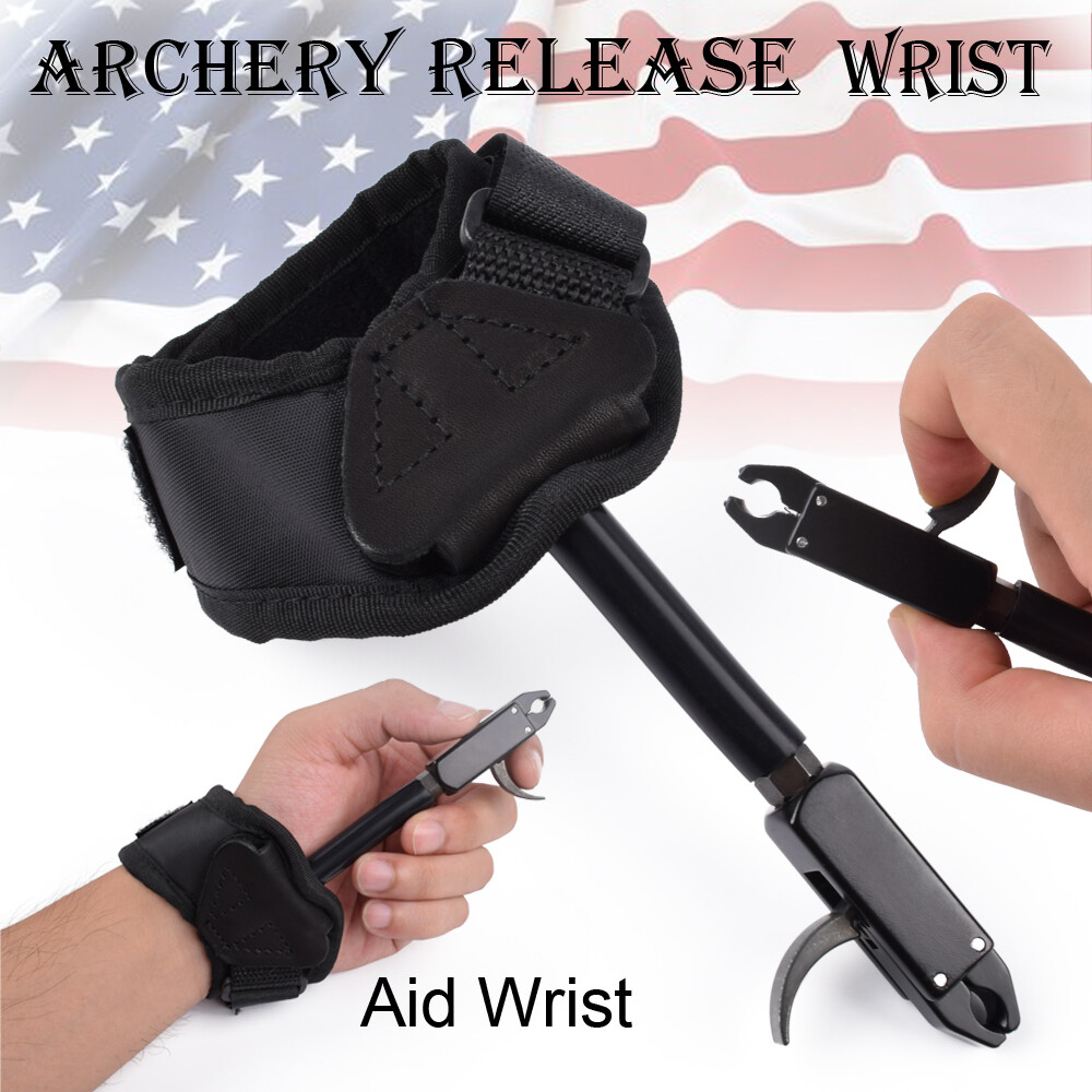 Archery Compound Bow Caliper Quick Release Aids Adjustable Wrist For Adult