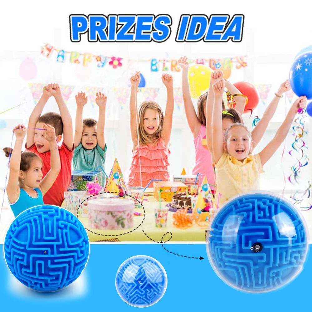 2 Pack 3D Maze Puzzle Ball - Brain Teaser Game, Gravity Memory Cube - Educati...