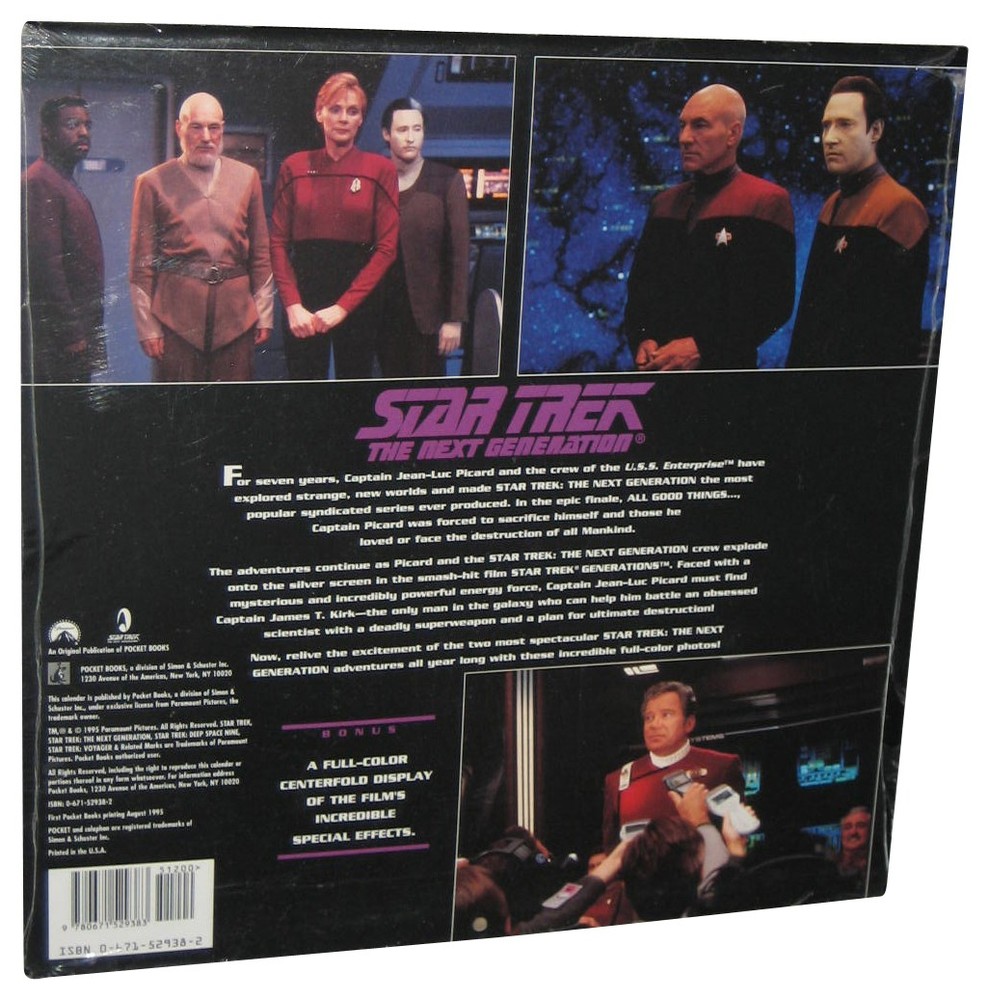 Star Trek The Next Generation (1996) Paramount Calendar