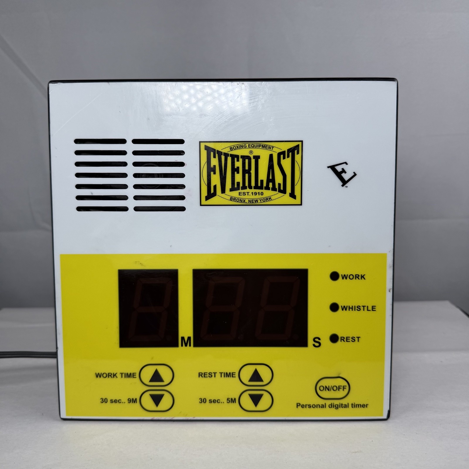 Rare Everlast Boxing Personal Digital Gym Timer MMA Workout Timer Clock / Tested