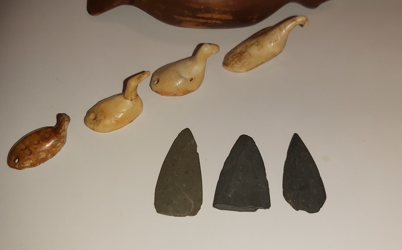 Alaska, Native Inuit, Box / Game Birds / Spear Points. 19th century.
