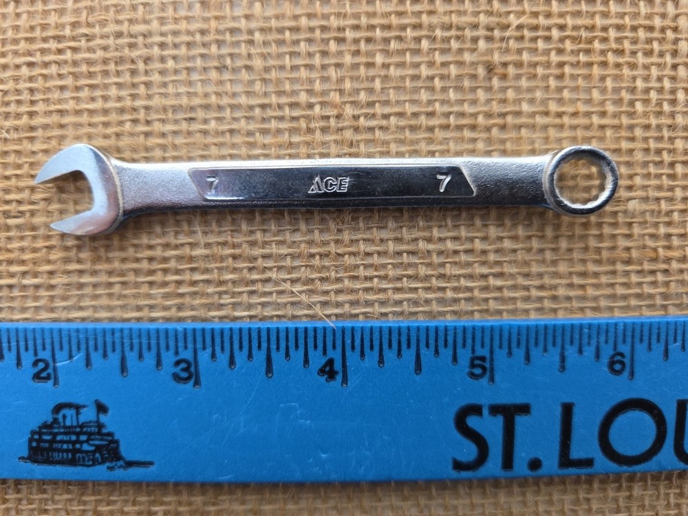 Ace Combination 7 mm Chrome Vanadium Wrench