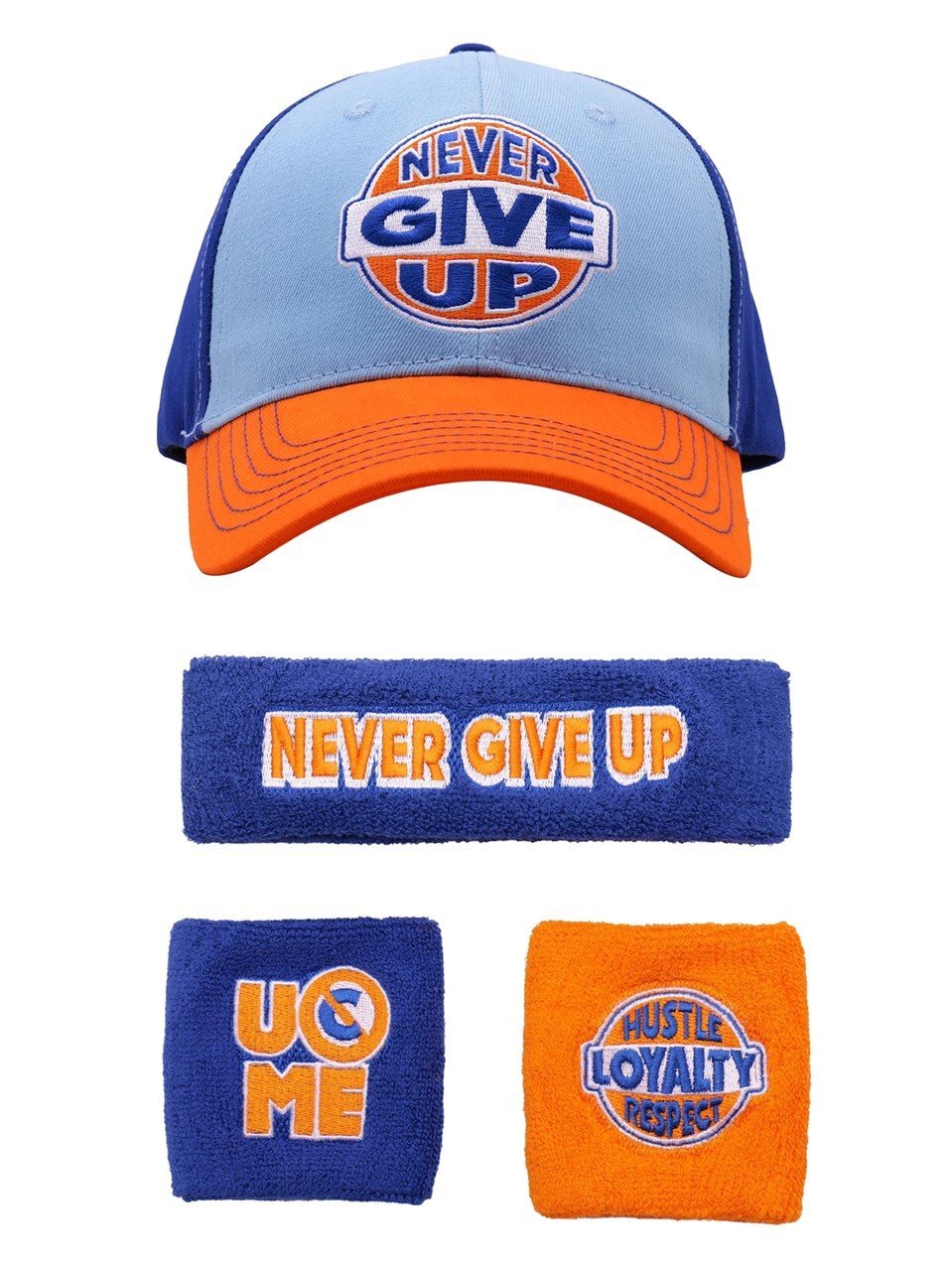 John Cena Blue Orange Never Give Up 20 Years Youth Costume