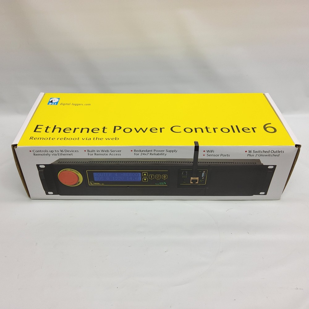 Digital Loggers DLI Ethernet Power Controller EPCR6 Remote Power Switch 18