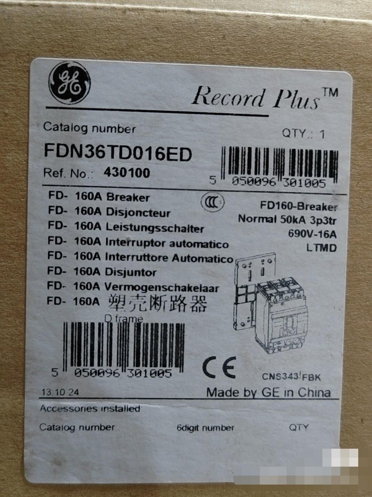 1PCS NEW FDN36TD016ED Circuit Breaker