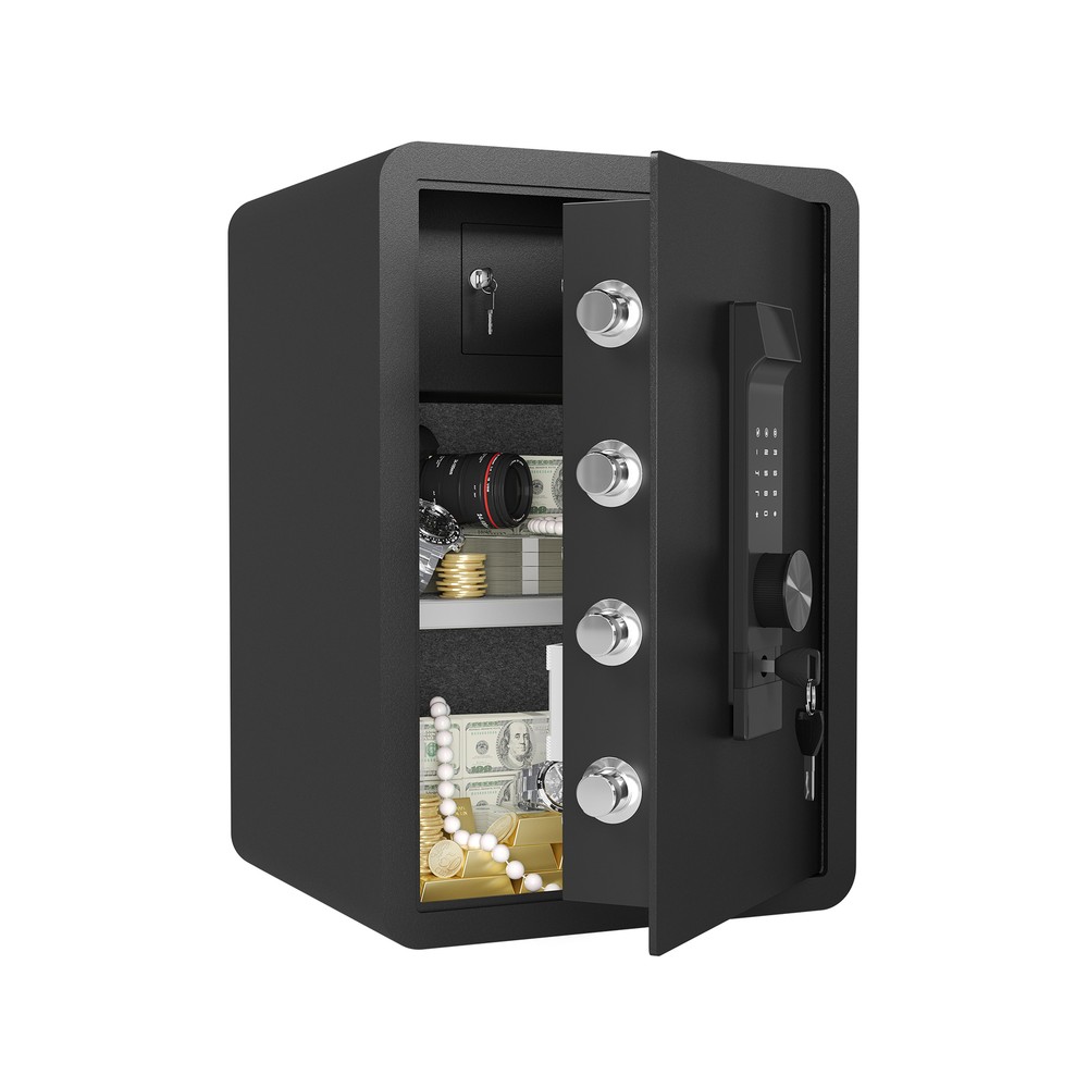 High Security Large-sized Safe Box with Fireproof and Waterproof Bag, 3.0 Cub Fe