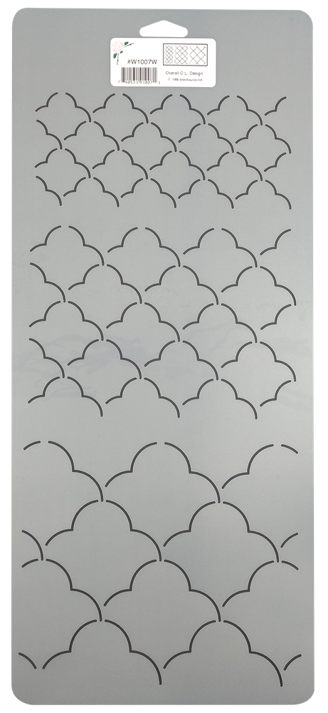 Quilting Stencils Clamshells Quilt Pattern Background & Scallop Border Template