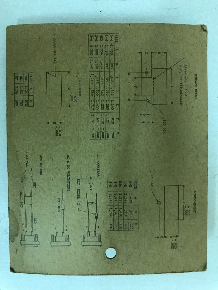 NEW Modutec Panel Meter -100-0-100 DC Volts