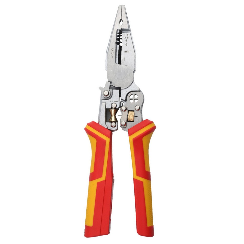 Wire Stripper Tool with Voltage Tester Pliers for AC DC Wire Twisting Cutting