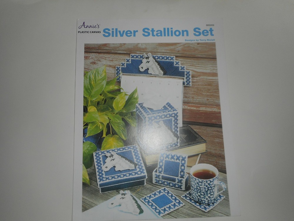 Annies plastic canvas pattern  Silver Stallion set