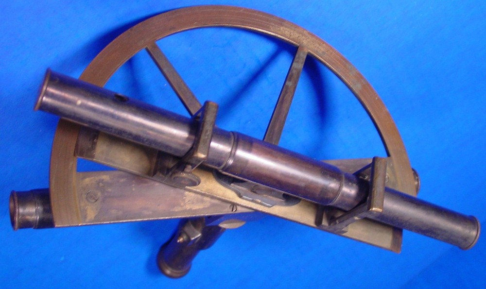 Circa 1890 likely French Double Scope Surveying Graphometer