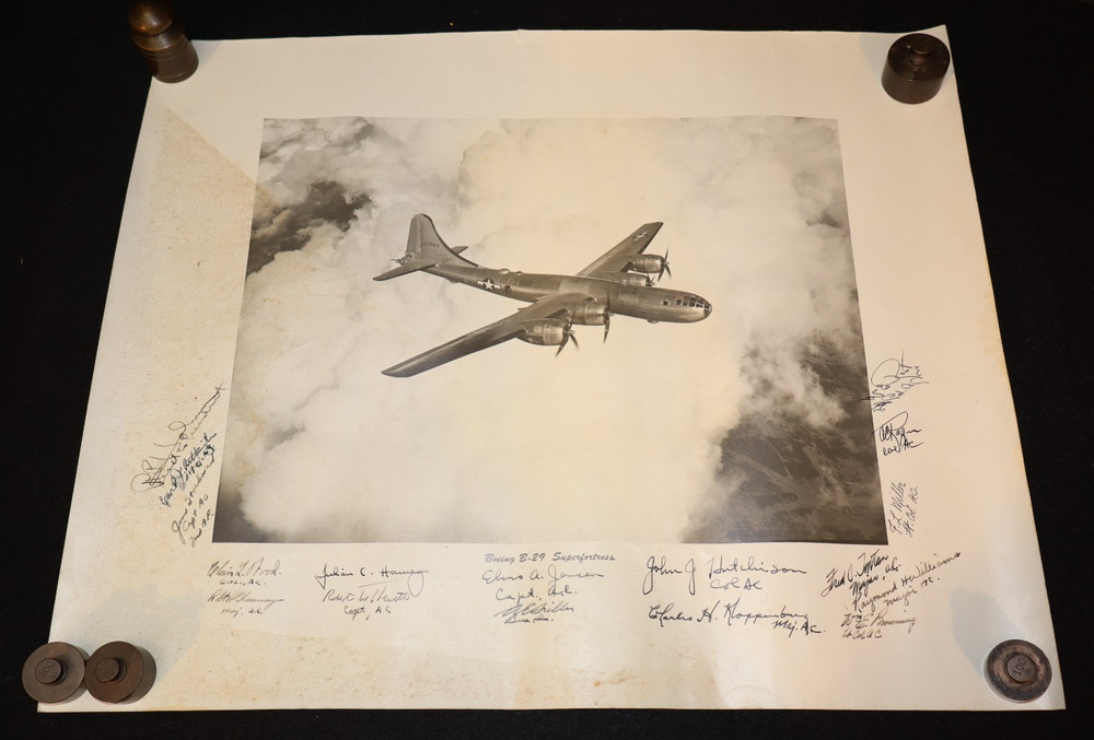 Original WWII US Boeing B-29 Superfortress Signed 3415th Technical Training Wing