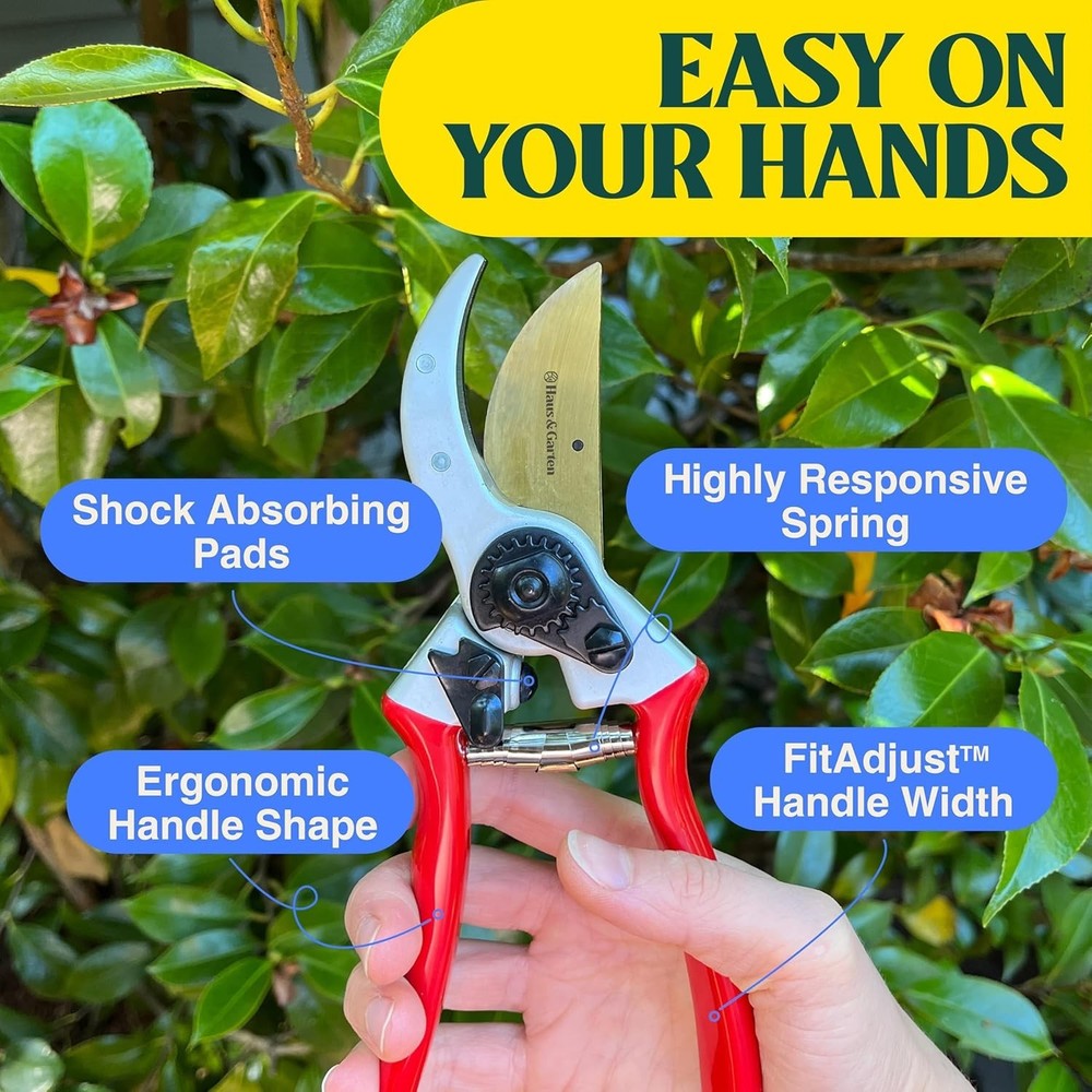 ClassicPRO 8.5" Professional Titanium Bypass Pruning Shears - Use As Pruners...