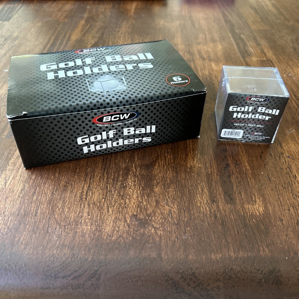 BCW Golf Ball Square - Holder & Display Case (Box of 6 Cubes)