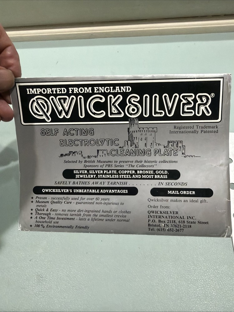 Quick Silver Electrolytic Tarnish Cleaning System