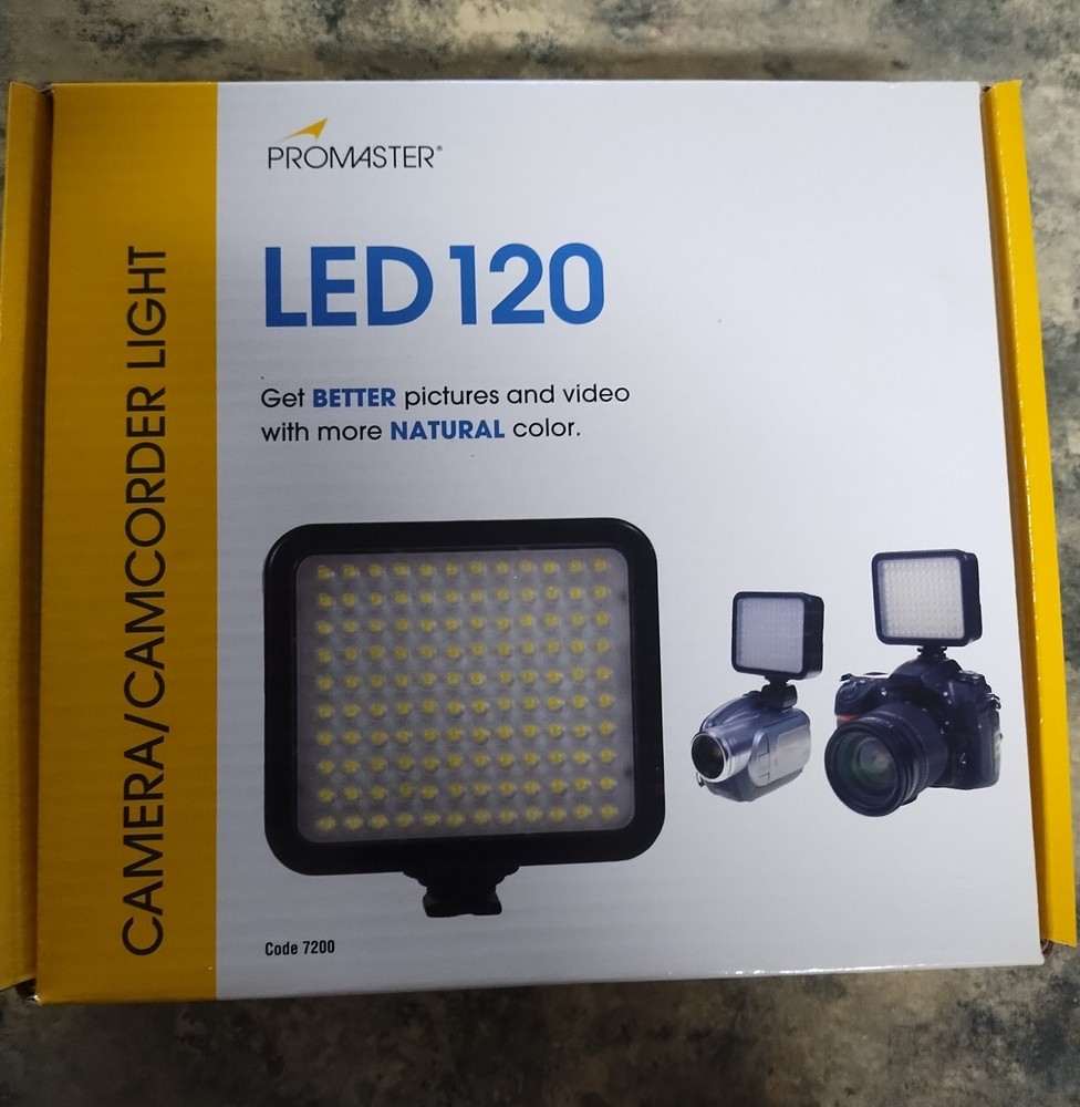 Promaster LED 120 Code 7200 Camera Camcorder Light