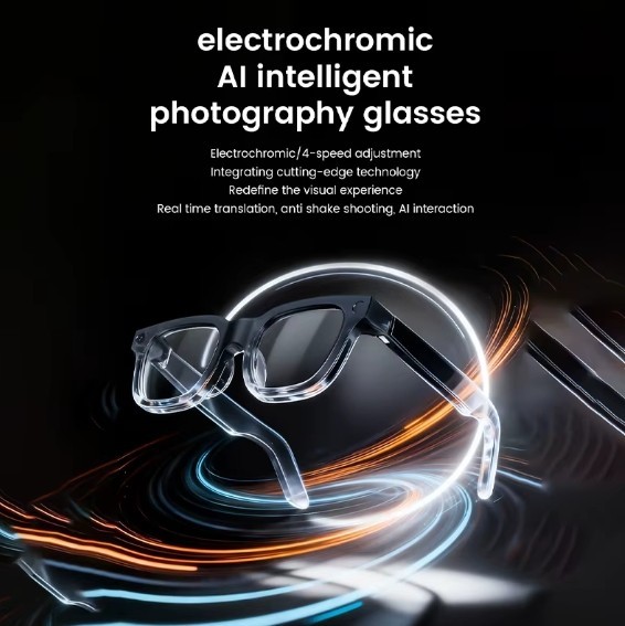 AI Smart Glasses 2026 HD Camera Video Recording Translation Bluetooth Photochrom