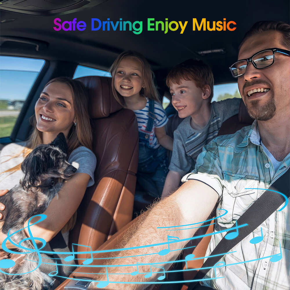 Bluetooth Car Wireless FM Transmitter Adapter USB Type C PD Charger Handsfree US