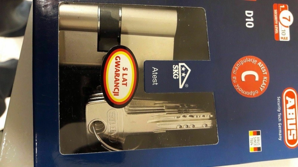 ABUS D10 SKG** High Security Cylinder Lock GRADE 7
