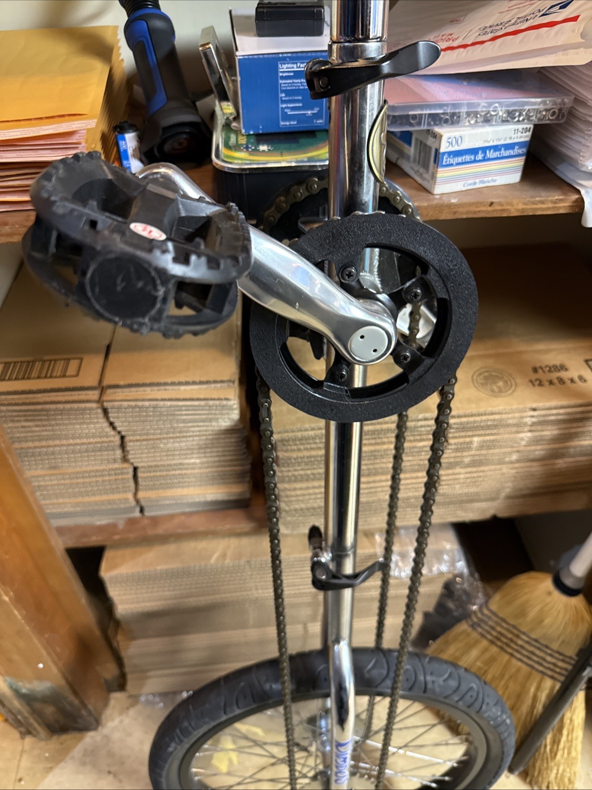 Nimbus Giraffe Unicycle Chrome Nimbus Performers Circus Monowheel 6/7+ Foot Tall