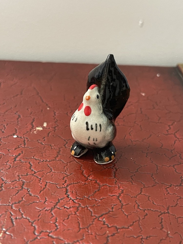 Made In Japan Miniature Ceramic Rooster