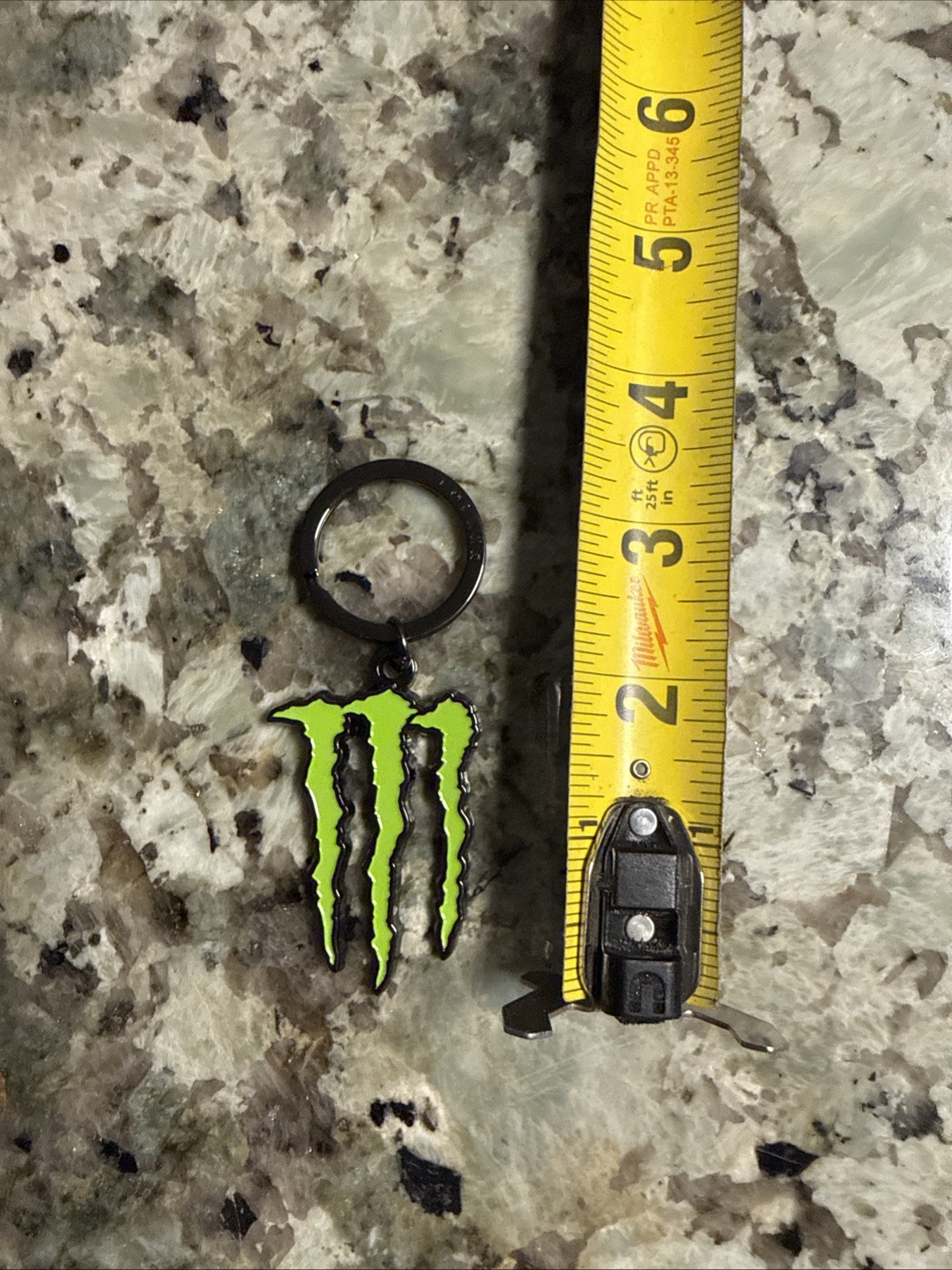 Monster Energy Drink Key chain Ring Green Logo Metal Enamel New - FREE SHIPPING!