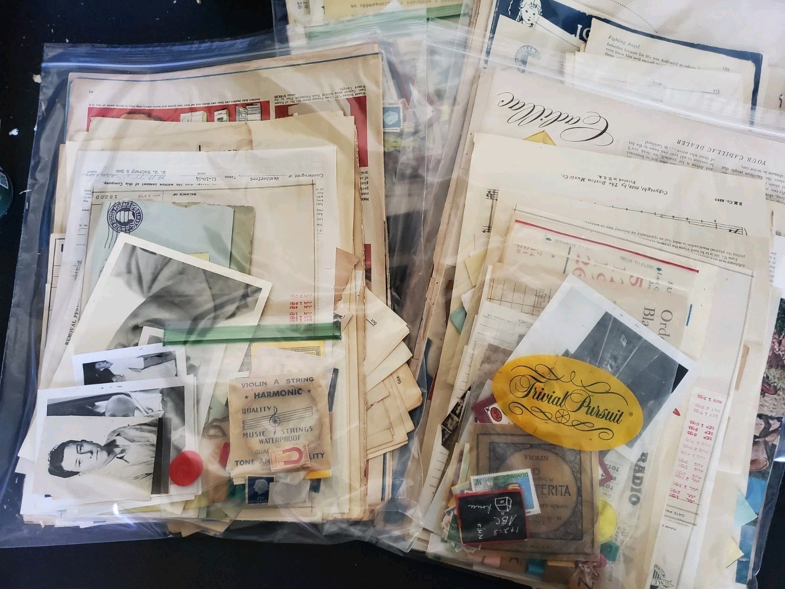 Large Ephemera Lot - 200 Piece+ = 2 lb+ Vintage Paper & Trinkets Junk Journals