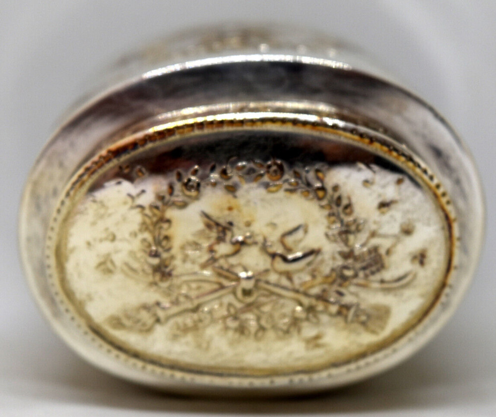 Antique .800 Silver Cherub Container