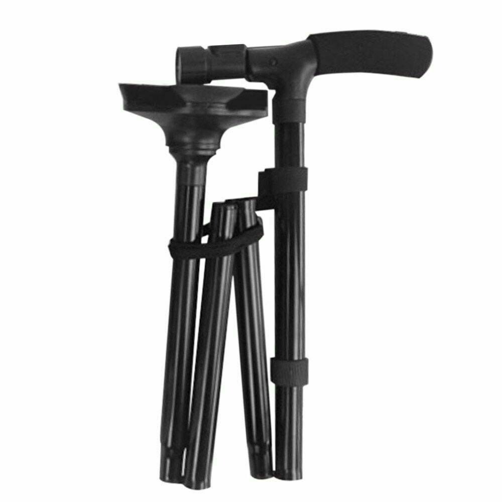 2 Pack Foldable Retractable LED Walking Cane Stick Adjustable Cane Trekking Pole