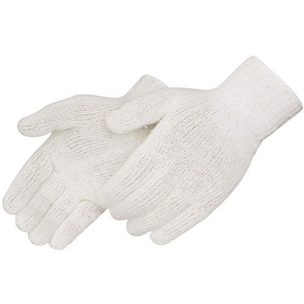 300 PAIR 25 DOZEN WHITE STRING KNIT GLOVES COTTON POLYESTER WORK SAFETY GLOVES