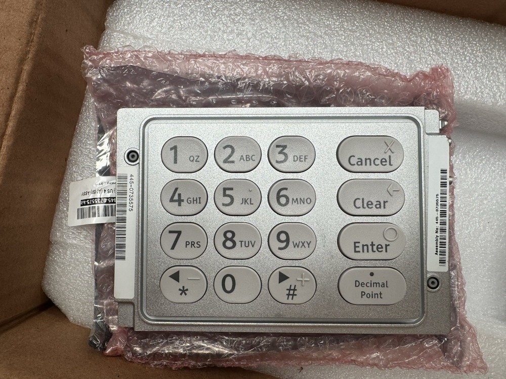 NCR SELFSERV 23 ATM 445-0735575 EPP US KEYBOARD ASSEMBLY…NEW