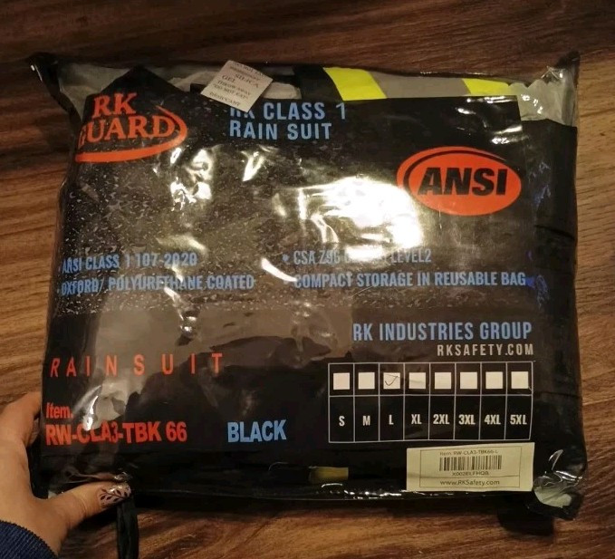 Rk Guard Rain Suit Size Large