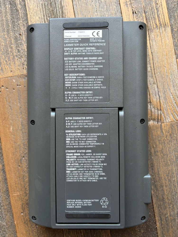 Fluke 683 Enterprise LANMeter Network Cable Tester Analyzer w/ Case Cables