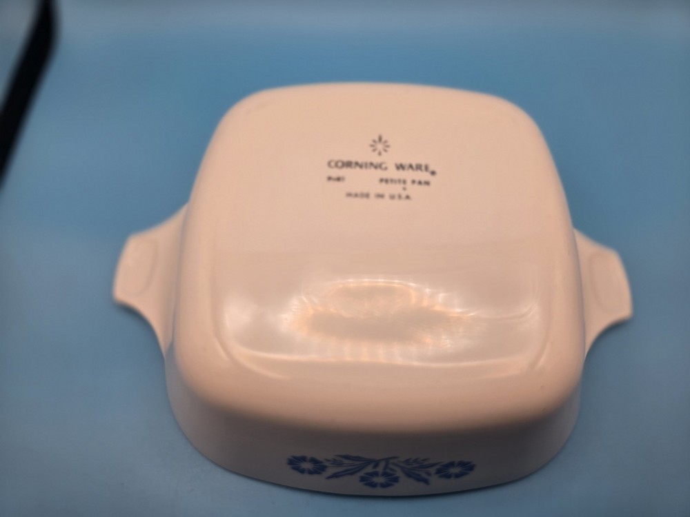 Vintage Corningware Petite Pan Set Cornflower